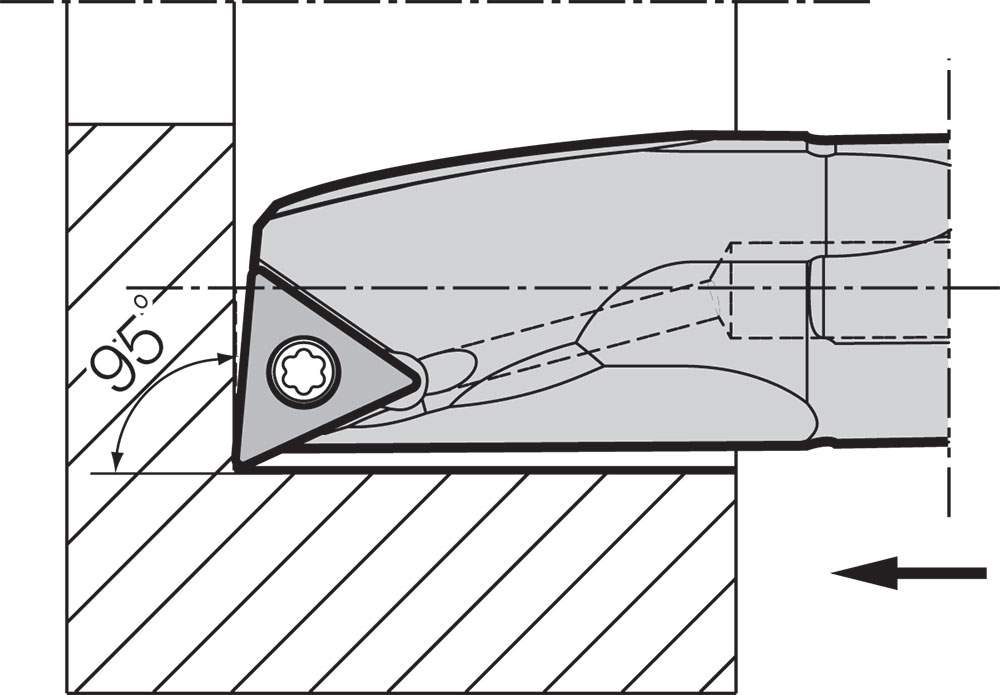 Kyocera A12MSTLCL1114AE Left-Hand, Positive Rake, Coolant-Through Boring Bar - Image 3