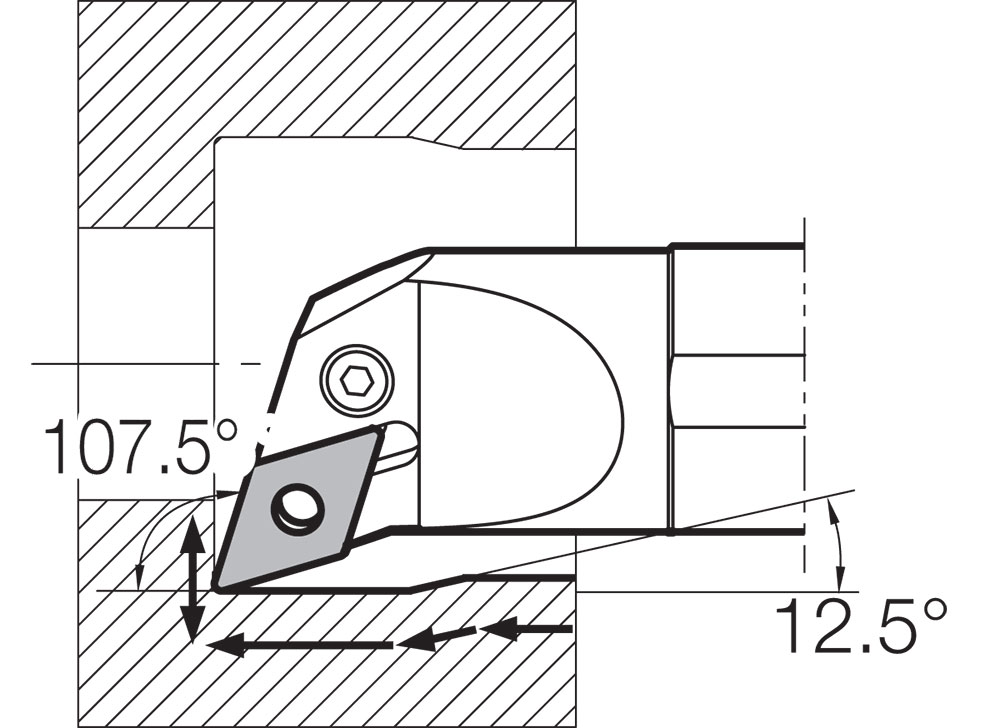 Kyocera S32SPDQNR1544 Right-Hand, Negative Rake, Boring Bar - Image 3