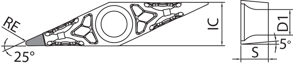Kyocera ZBMT 13T301NE KPD001 Grade PCD, Indexable Turning Insert - Image 2