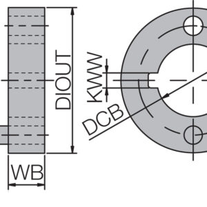 Kyocera DR1632B Series MSTA, Slot Mill Drive Ring
