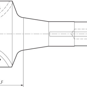Kyocera FM 200030R8 Inch Bore Diameter, 30 Degree Face Mill
