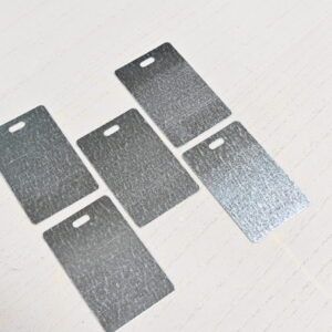 2.12" x 3.37" x .020 (2 x .156 HOLE) MILL FINISH